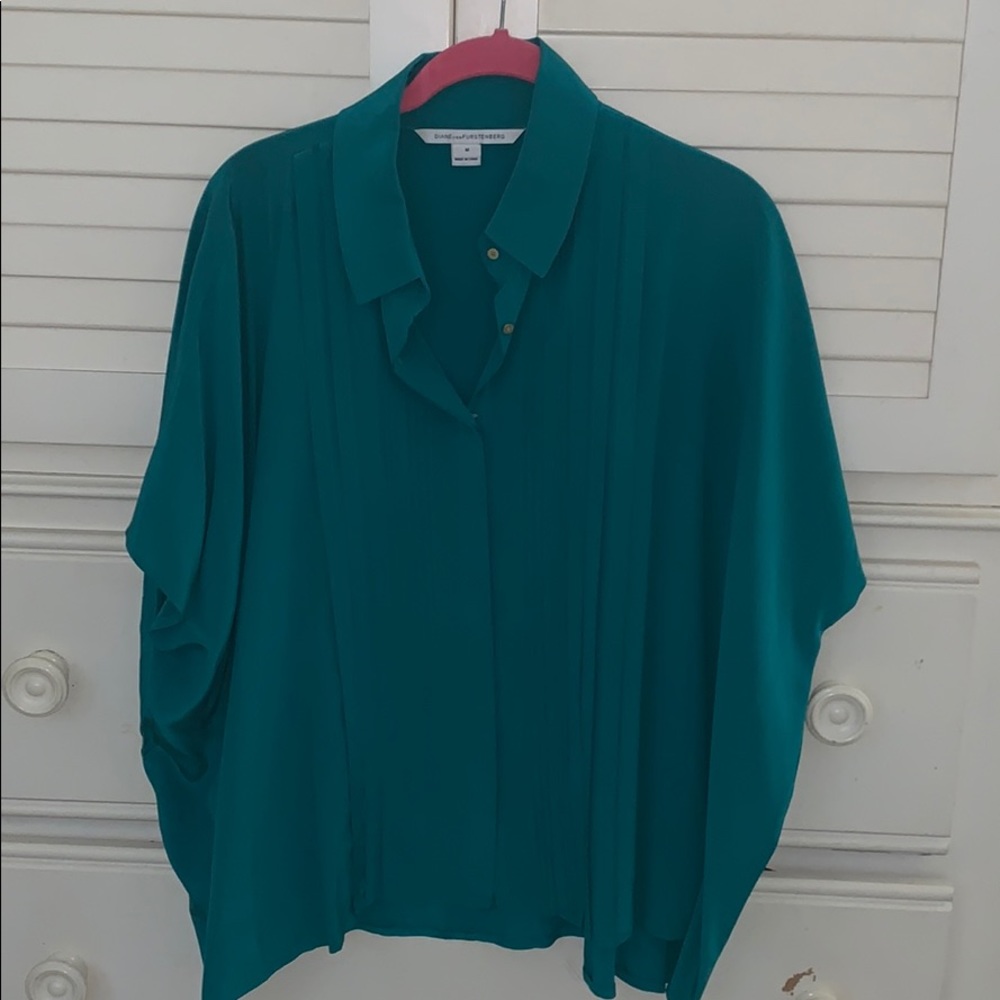 Diane von Furstenberg Oversized Button Down Shirt